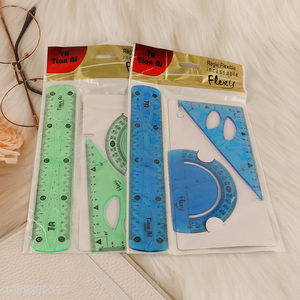 Top products plastic students stationery ruler set for sale