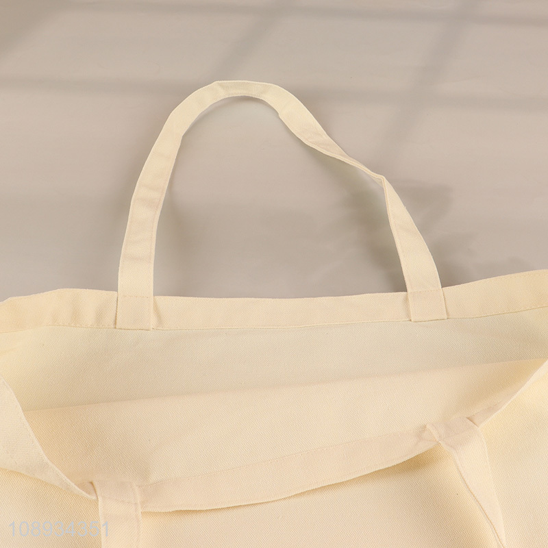 High Quality Reusable Canvas Shopping Bag Custom Logo Grocery Bag