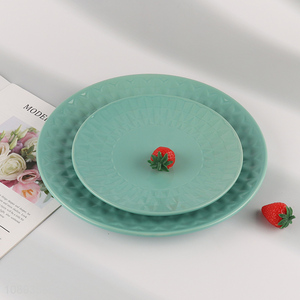 Top selling round home restaurant ceramic tableware plate