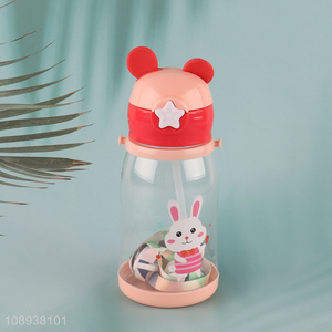 Popular products rabbit printed 500ml plastic water bottle