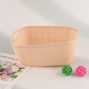 Factory price plastic storage basket with handle