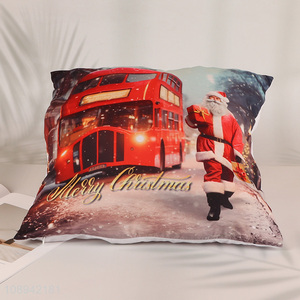 New Product Square Christmas Throw Pillow Covers for Sofa Bed Couch Car