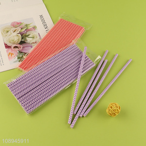 Factory Price Disposable Paper Straws Decorative Straws