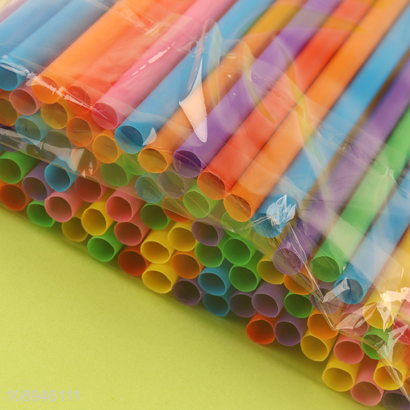 New Arrival BPA Free Plastic Drinking Straws for Cortail Juice