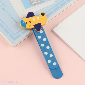 Wholesale Cartoon Wooden Bookmark Ruler School Gift for Kids Students