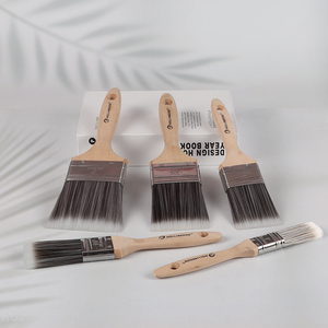 China products wooden handle professional oil paint brush