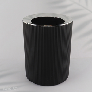 New Product Plastic Trash Can Garbage Bin with Pressure Ring for Bathroom