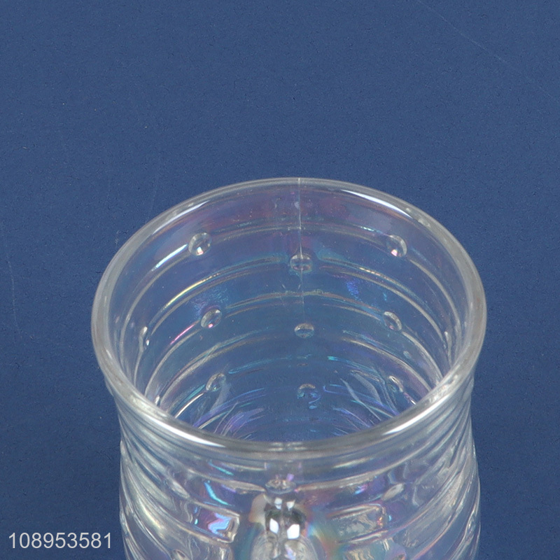 Factory supply unbreakable glass water cup drinking cup with handle