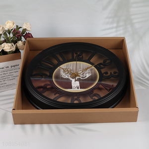 Most popular round delicate home decor wall clock for sale