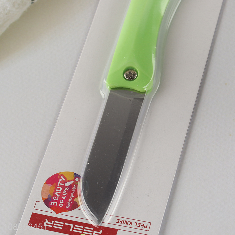 New Arrival Foldable Stainless Steel Paring Knife Fruit Knife