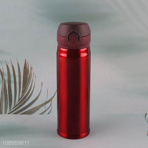 Hot Selling 400ml Stainless Steel Vacuum Insulated Water Bottle with Pop Up Lid