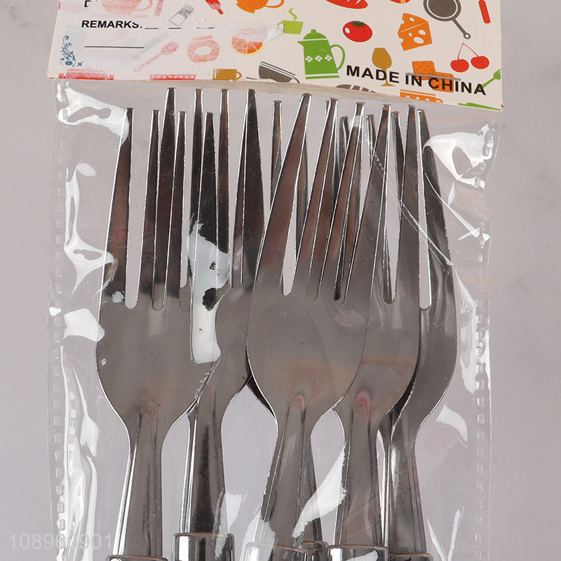 Best selling 6pcs home restaurant stainless steel cutlery fork set