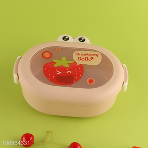 New Product Cute Plastic Bento Box Lunch Container for Kids Teens