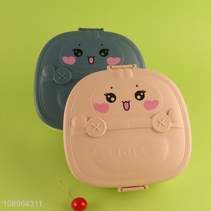 Wholesale Cute Bento Box Plastic Lunch Container for Kids Boys Girls