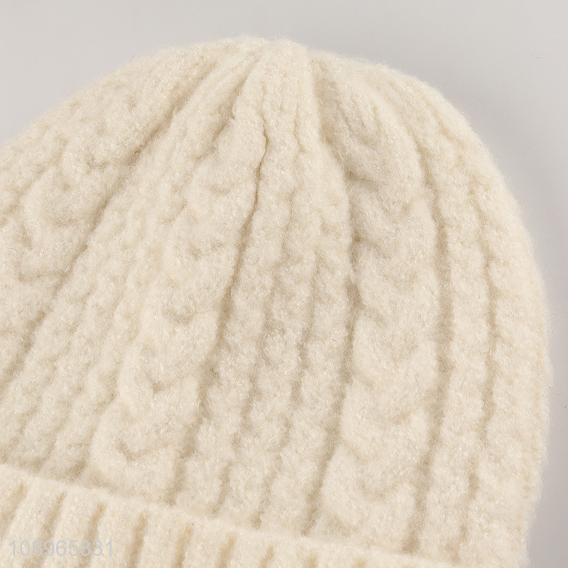 Hot Selling Men Women Winter Beanie Cap Soft Wark Knit Beanie Hat