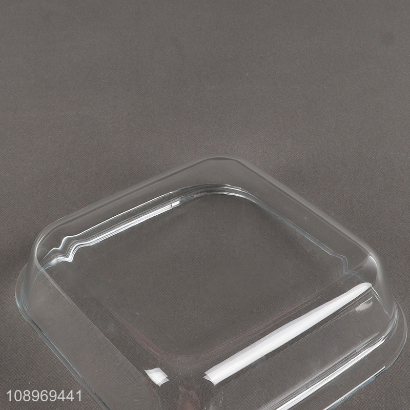 Popular products borosilicate glass bakeware tray baking pan