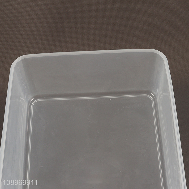 Yiwu market rectangle clear plastic food container storage box