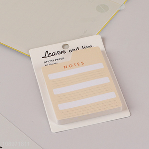 China supplier students writing paper sticky paper memo pad