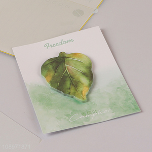 Low price leaves shape writing paper post-it note sticky note