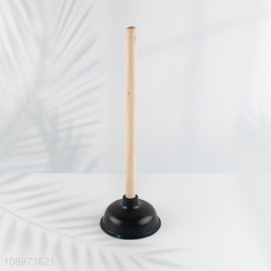 China Imports Heavy Duty Toilet Plunger with Long Wooden Handle