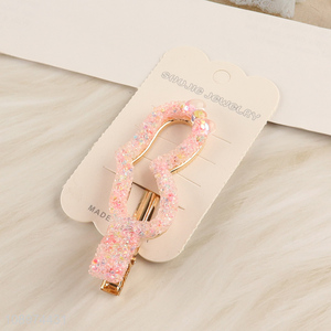 New Product Trendy Resin Hair Clips Fashion Hair Barrettes