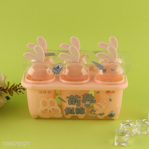 Latest products rabbit shape diy popsicle mold ice pop mold