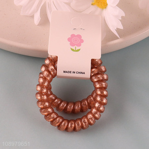 Good quality elastic telephone wire hair accessories hair ring