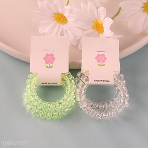 Popular products girls simple telephone wire hair accessories hair ring