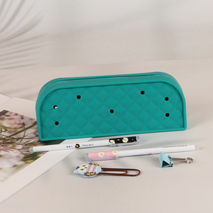 Factory Supply Silicone Pencil Pouch Waterproof Large Capacity Pencil Case