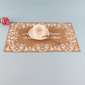 Top quality rectangle tabletop decoration place mat dinner mat