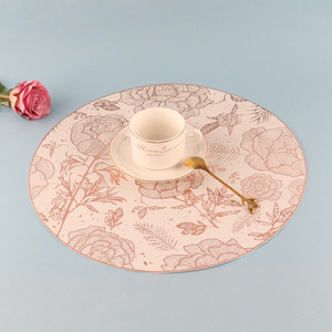 China wholesale round home hotel tabletop decoration place mat dinner mat