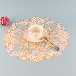 Most popular hollow tabletop decoration place mat dinner mat for sale