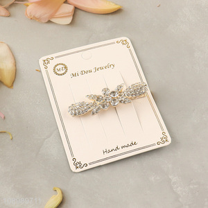 Good quality fashionable girls hairpin alloy diamond-encrusted hair accessories