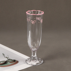 New Product Glass Champagne Flutes Champagne Glasses with Short Stem