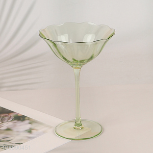 High Quality Colored Crystal Wine Glasses Corktail Goblet Corktail Glassware