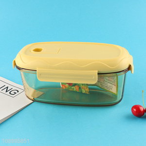 Top quality home kitchen glass food container preservation box crisper