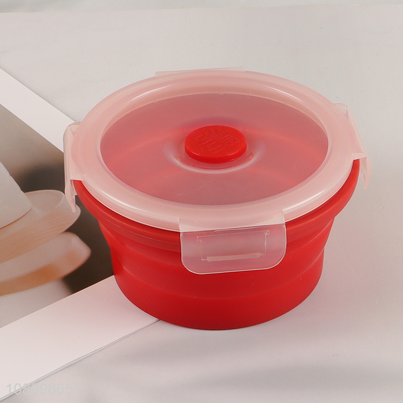 High Quality Collapsible Silicone Food Storage Container Meal Prep Lunch Container