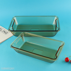 New arrival rectangle glass home kitchen baking pan baking tray