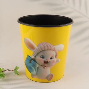 New Arrival Custom Print Plastic Trash Can Indoor Waste Container