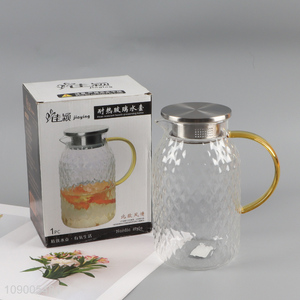 Good selling Nordic style 1500ml heat-resistant tea pot water jug