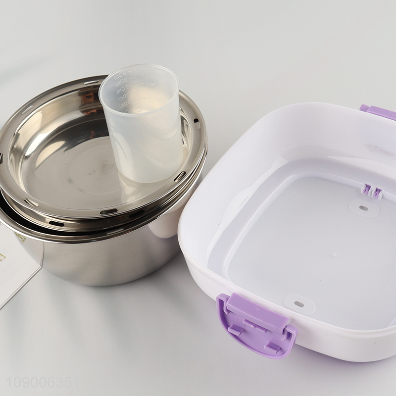 New Product Portable 2-Layer Eletric Lunch Box Food Heater for Adults