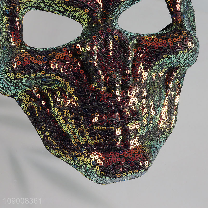 Top selling sequin skull mask Halloween party mask cosplay mask wholesale