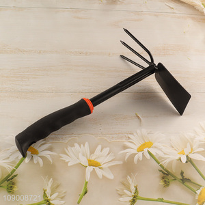 High Quality Gardening Weeding Tools Dual-Use Metal Hoe with Rake