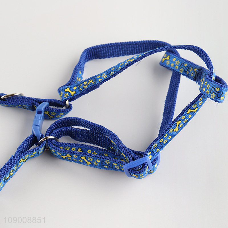 New Arrival Custom Print No Pull Pet Dog Harness with Leash