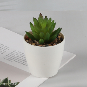 Latest products indoor decor artificial potted succulent plants for tabletop