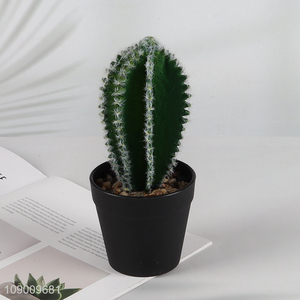 Low price home office decor artificial potted cactus fake potted plant