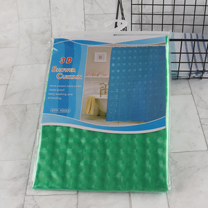 Factory Price 71X71 Inch Mildew Resistant Plastic Shower Curtains