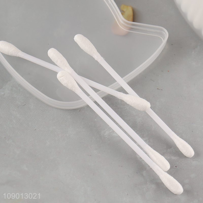 New Arrival Cotton Swabs 200 Count Double Ended Natural Cotton Swabs