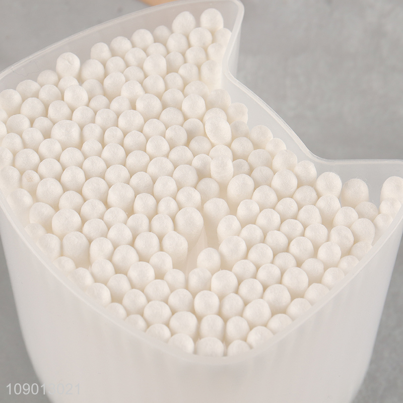 New Arrival Cotton Swabs 200 Count Double Ended Natural Cotton Swabs