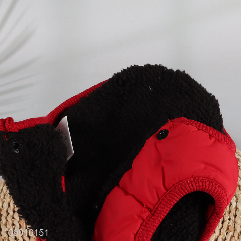 Hot products red winter warm pet clothes dog quilted coat for sale